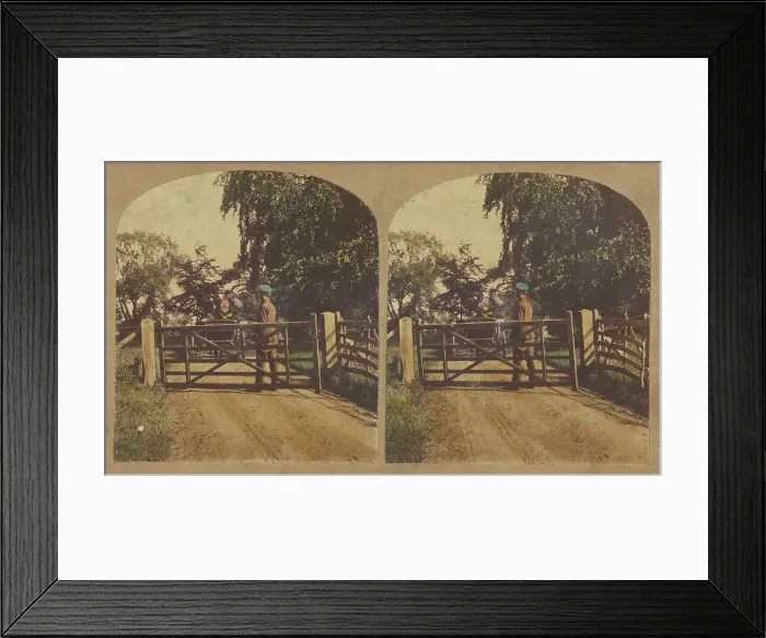 Framed Print : Park Scene. 1857-1859. Creator: William Morris Grundy Framed Print : Park Scene. 1857-1859. Creator: William Morris Grundy