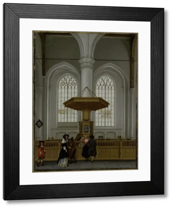 Framed Print : Interior of the Laurenskerk at Rotterdam, 1662. Creators: Unknown, Anthonie De Lorme, Ludolf de Jongh Framed Print : Interior of the Laurenskerk at Rotterdam, 1662. Creators: Unknown, Anthonie De Lorme, Ludolf de Jongh