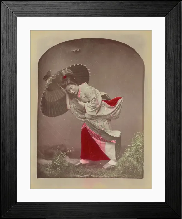 Framed Print : Wind Costume, 1870s-1890s. Creator: Baron Raimund von Stillfried Framed Print : Wind Costume, 1870s-1890s. Creator: Baron Raimund von Stillfried