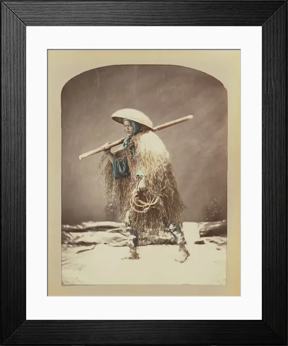Framed Print : Winter Dress, 1870s-1890s. Creator: Baron Raimund von Stillfried Framed Print : Winter Dress, 1870s-1890s. Creator: Baron Raimund von Stillfried