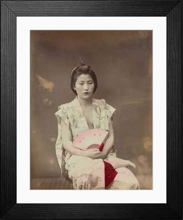 Framed Print : Musum Summer Costume, 1870s-1890s. Creator: Baron Raimund von Stillfried Framed Print : Musum Summer Costume, 1870s-1890s. Creator: Baron Raimund von Stillfried