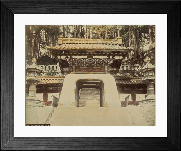Framed Print : Kokamon, Iyemitsu, about 1875-1890s. Creator: Adolfo Farsari Framed Print : Kokamon, Iyemitsu, about 1875-1890s. Creator: Adolfo Farsari