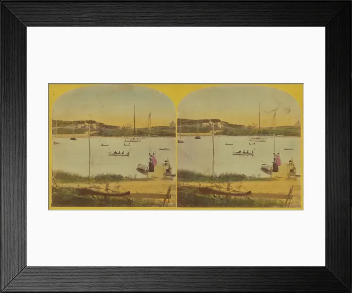 Framed Print : The Regatta. about 1865. Creator: Benjamin West Kilburn Framed Print : The Regatta. about 1865. Creator: Benjamin West Kilburn