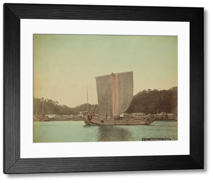 Framed Print : Japanese Junk, 1870s-1890s. Creator: Kusakabe Kimbei Framed Print : Japanese Junk, 1870s-1890s. Creator: Kusakabe Kimbei