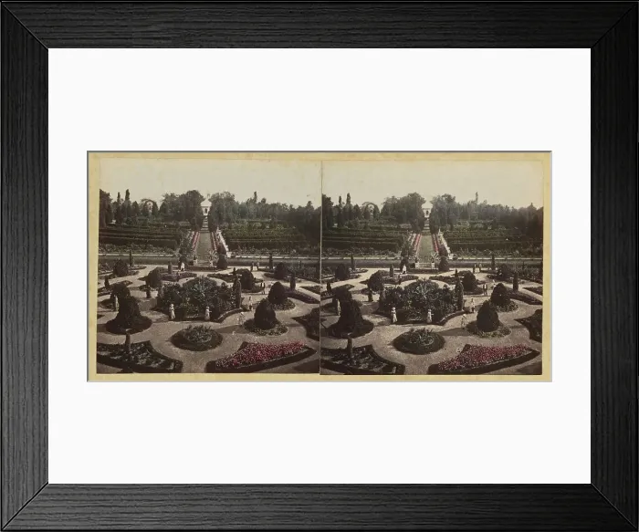 Framed Print : Shaw's Garden. Central view from Palm-House. St. Louis, Missouri, about 1872-1874. Creator: Boehl & Koenig Framed Print : Shaw's Garden. Central view from Palm-House. St. Louis, Missouri, about 1872-1874. Creator: Boehl & Koenig