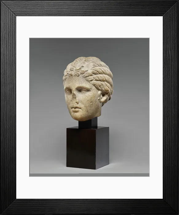 Framed Print : Head of a Young Woman (Small Herculaneum Woman type), 25 B.C.-A.D. 25. Creator: Unknown Framed Print : Head of a Young Woman (Small Herculaneum Woman type), 25 B.C.-A.D. 25. Creator: Unknown