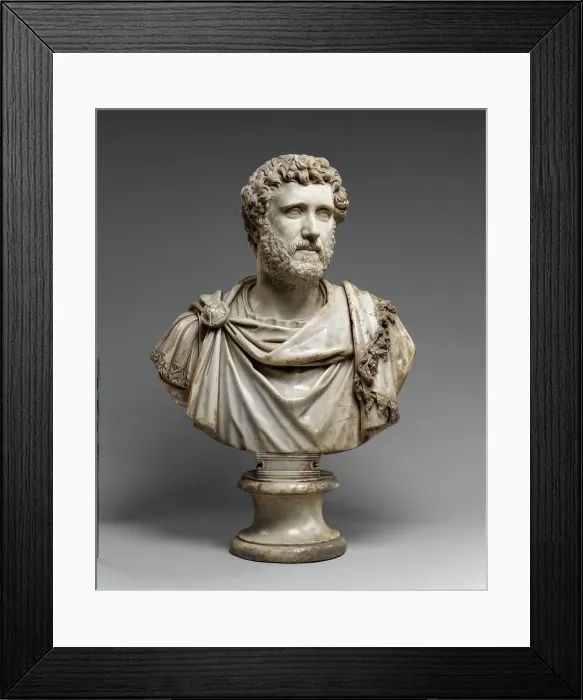Framed Print : Portrait Bust of Emperor Antoninus Pius, A.D. 140-160. Creator: Unknown Framed Print : Portrait Bust of Emperor Antoninus Pius, A.D. 140-160. Creator: Unknown