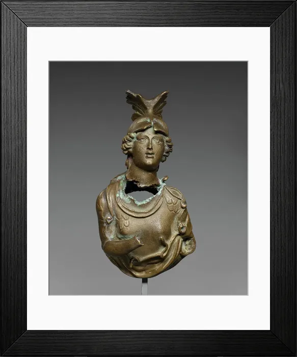 Framed Print : Bust of Athena, 2nd century A.D. Creator: Unknown Framed Print : Bust of Athena, 2nd century A.D. Creator: Unknown