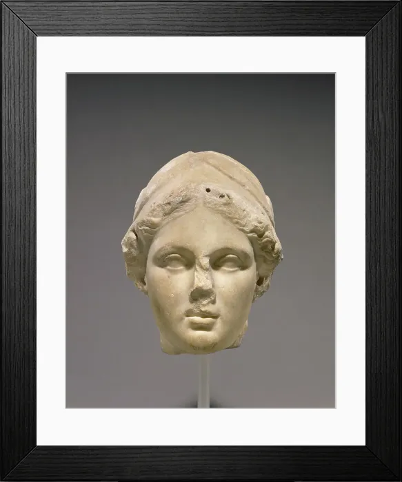 Framed Print : Head of Minerva, A.D. 1-50. Creator: Unknown Framed Print : Head of Minerva, A.D. 1-50. Creator: Unknown