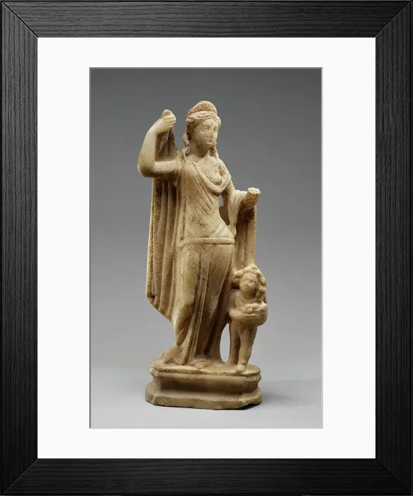 Framed Print : Statuette of Venus and Cupid (Venus Genetrix type), 2nd century A.D. Creator: Unknown Framed Print : Statuette of Venus and Cupid (Venus Genetrix type), 2nd century A.D. Creator: Unknown