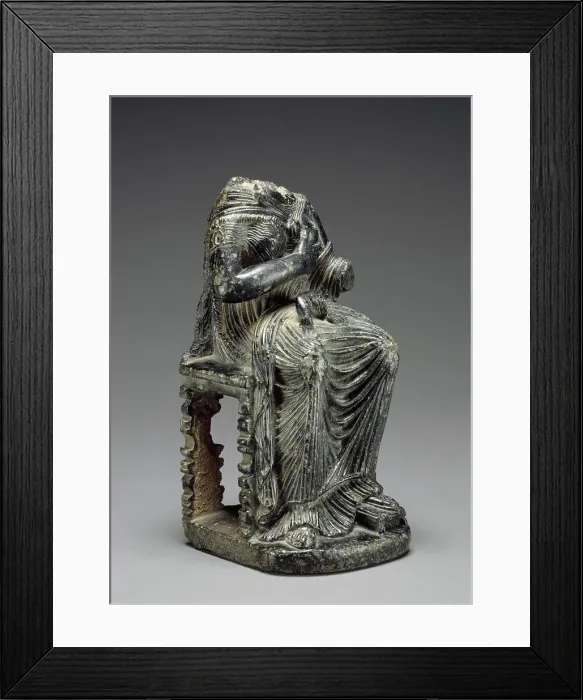 Framed Print : Statuette of Seated Isis with Infant Harpokrates, 1st century B.C.-1st century A.D. Creator: Unknown Framed Print : Statuette of Seated Isis with Infant Harpokrates, 1st century B.C.-1st century A.D. Creator: Unknown