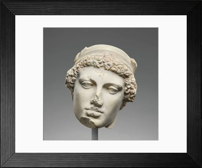 Framed Print : Head of Hermes or Perseus, 1st-2nd century A.D. Creator: Unknown Framed Print : Head of Hermes or Perseus, 1st-2nd century A.D. Creator: Unknown