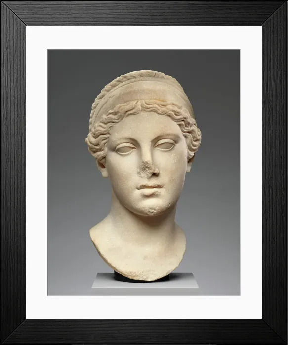 Framed Print : Head of Hygieia, A.D. 1-100. Creator: Unknown Framed Print : Head of Hygieia, A.D. 1-100. Creator: Unknown