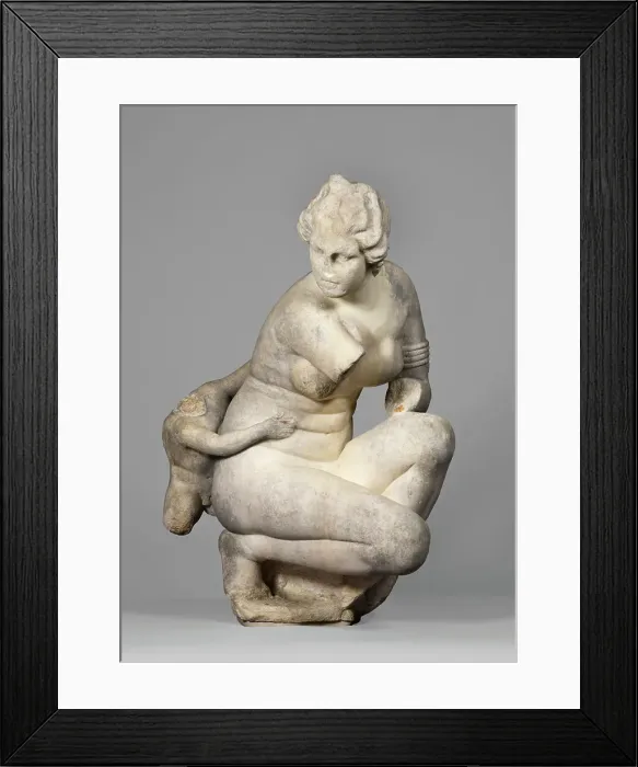 Framed Print : Statue of a Crouching Venus, A.D. 100-150. Creator: Unknown Framed Print : Statue of a Crouching Venus, A.D. 100-150. Creator: Unknown