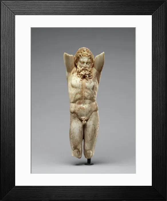 Framed Print : Furniture Support Shaped as a Hanging Marsyas, A.D. 100-200. Creator: Unknown Framed Print : Furniture Support Shaped as a Hanging Marsyas, A.D. 100-200. Creator: Unknown