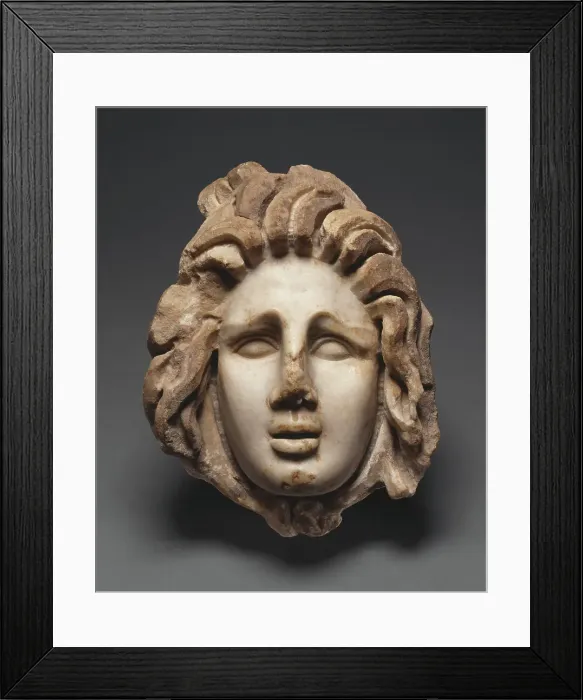 Framed Print : Head of Medusa, early 2nd century A.D. Creator: Unknown Framed Print : Head of Medusa, early 2nd century A.D. Creator: Unknown