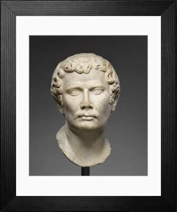 Framed Print : Head of a Barbarian, early 2nd century A.D. Creator: Unknown Framed Print : Head of a Barbarian, early 2nd century A.D. Creator: Unknown
