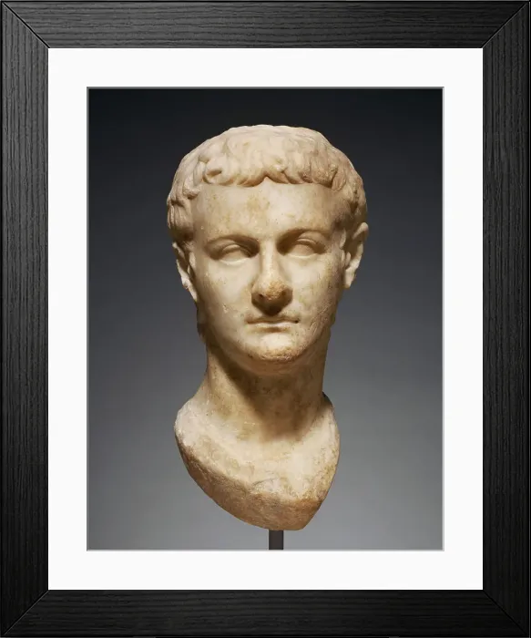Framed Print : Portrait Head of Caligula, A.D. 37-41. Creator: Unknown Framed Print : Portrait Head of Caligula, A.D. 37-41. Creator: Unknown