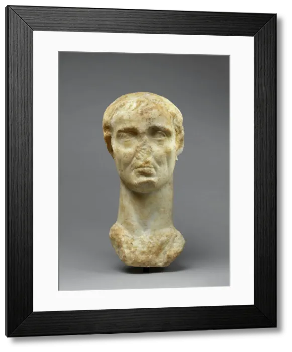 Framed Print : Colossal Head of Gaius Julius Caesar Worked for Insertion in a Togatus Statue... early 2nd cent. Creator: Unknown Framed Print : Colossal Head of Gaius Julius Caesar Worked for Insertion in a Togatus Statue... early 2nd cent. Creator: Unknown