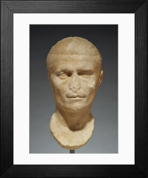 Framed Print : Portrait of Julius Caesar, 1st century B.C.-1st century A.D. Creator: Unknown Framed Print : Portrait of Julius Caesar, 1st century B.C.-1st century A.D. Creator: Unknown