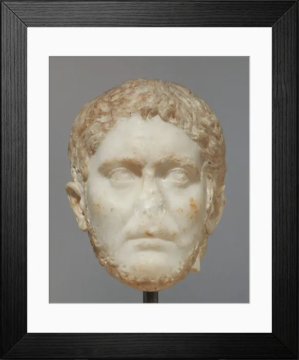 Framed Print : Portrait Head of a Man, mid-3rd century A.D. Creator: Unknown Framed Print : Portrait Head of a Man, mid-3rd century A.D. Creator: Unknown