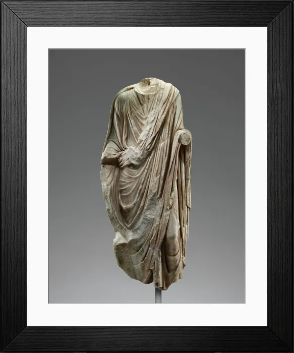 Framed Print : Statue of a Man Wearing a Toga, A.D. 50-100. Creator: Unknown Framed Print : Statue of a Man Wearing a Toga, A.D. 50-100. Creator: Unknown