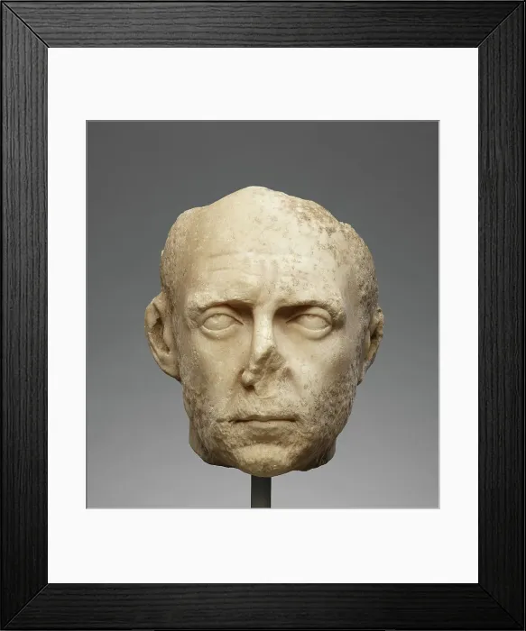 Framed Print : Portrait Head, about A.D. 250. Creator: Unknown Framed Print : Portrait Head, about A.D. 250. Creator: Unknown