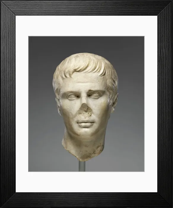 Framed Print : Portrait Head, early 1st century A.D. Creator: Unknown Framed Print : Portrait Head, early 1st century A.D. Creator: Unknown