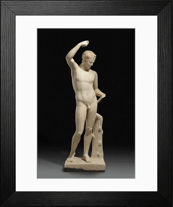 Framed Print : Statue of a Pouring Satyr, A.D. 81-96. Creator: Unknown Framed Print : Statue of a Pouring Satyr, A.D. 81-96. Creator: Unknown