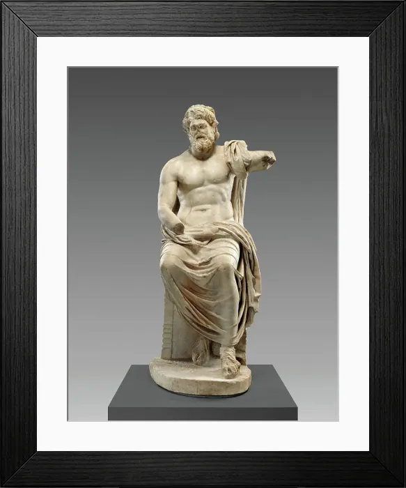 Framed Print : Statue of Jupiter (Marbury Hall Zeus), 100-1 B.C. Creator: Unknown Framed Print : Statue of Jupiter (Marbury Hall Zeus), 100-1 B.C. Creator: Unknown