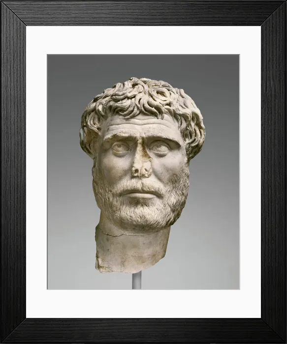 Framed Print : Portrait of a Bearded Man, A.D. 200-220. Creator: Unknown Framed Print : Portrait of a Bearded Man, A.D. 200-220. Creator: Unknown