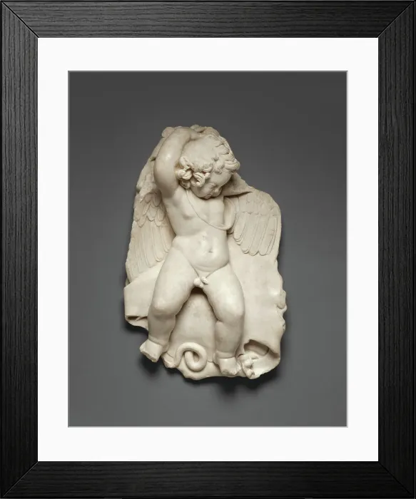 Framed Print : Statuette of a Sleeping Cupid, A.D. 50-100. Creator: Unknown Framed Print : Statuette of a Sleeping Cupid, A.D. 50-100. Creator: Unknown