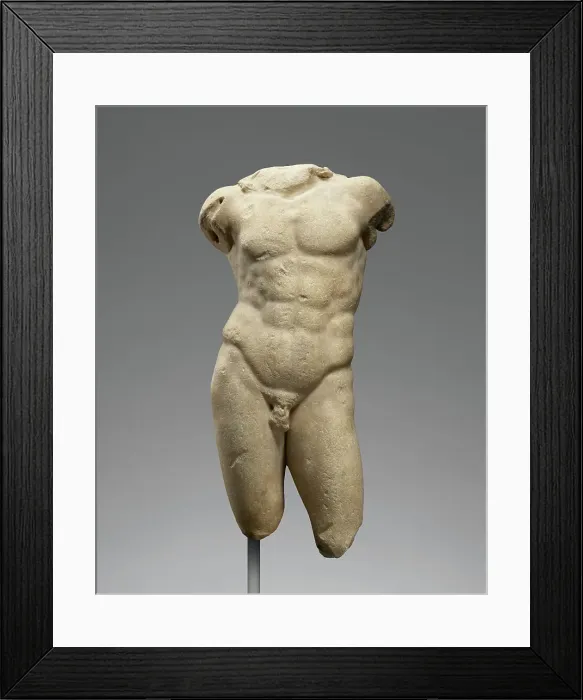 Framed Print : Torso of a Male Figure, 1st century A.D. Creator: Unknown Framed Print : Torso of a Male Figure, 1st century A.D. Creator: Unknown