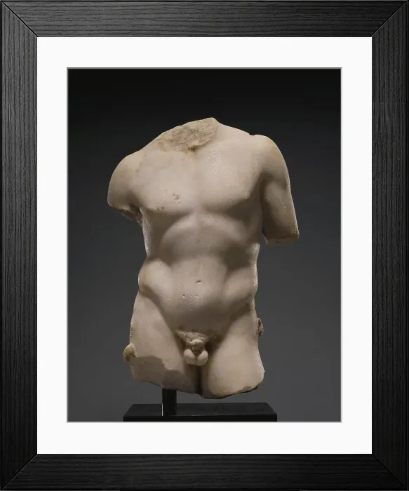 Framed Print : Nude Male Torso, 2nd century A.D. Creator: Unknown Framed Print : Nude Male Torso, 2nd century A.D. Creator: Unknown