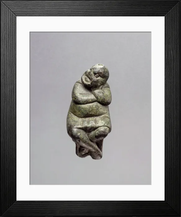Framed Print : Statuette of a Seated Actor, 1st century A.D. Creator: Unknown Framed Print : Statuette of a Seated Actor, 1st century A.D. Creator: Unknown