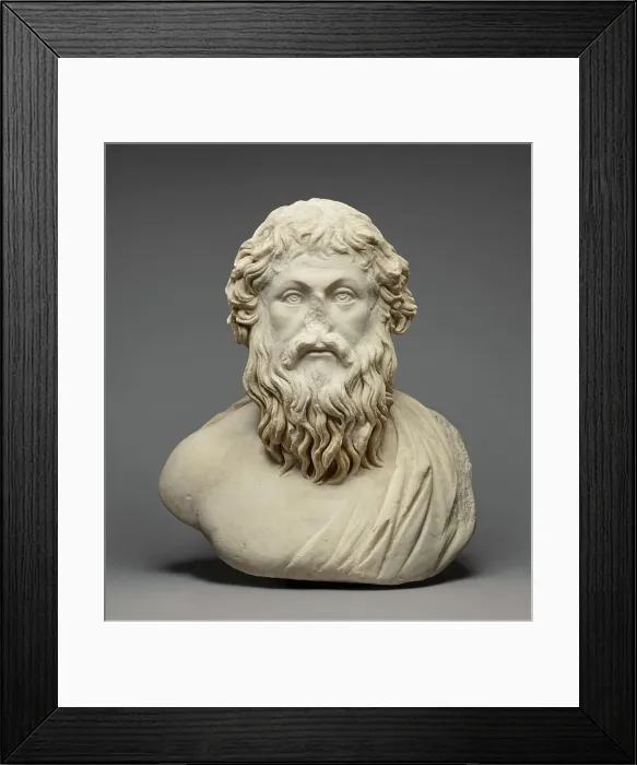 Framed Print : Portrait of a Philosopher, about A.D. 400. Creator: Unknown Framed Print : Portrait of a Philosopher, about A.D. 400. Creator: Unknown