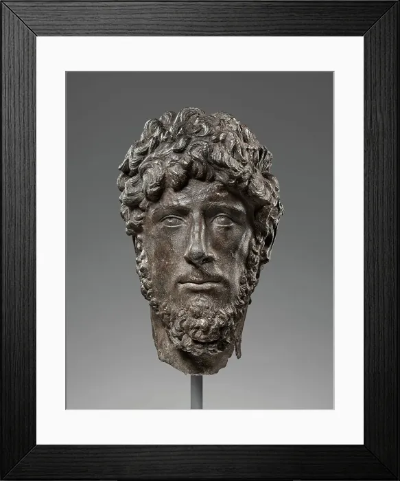 Framed Print : Portrait of Lucius Verus, A.D. 160-170. Creator: Unknown Framed Print : Portrait of Lucius Verus, A.D. 160-170. Creator: Unknown