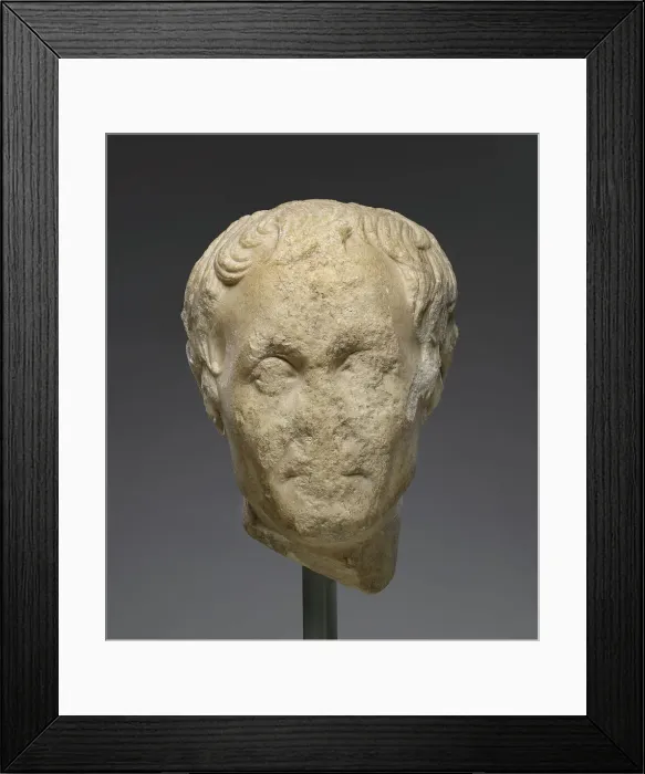 Framed Print : Portrait Head of Caesar, late 1st century B.C.-early 1st century A.D. Creator: Unknown Framed Print : Portrait Head of Caesar, late 1st century B.C.-early 1st century A.D. Creator: Unknown