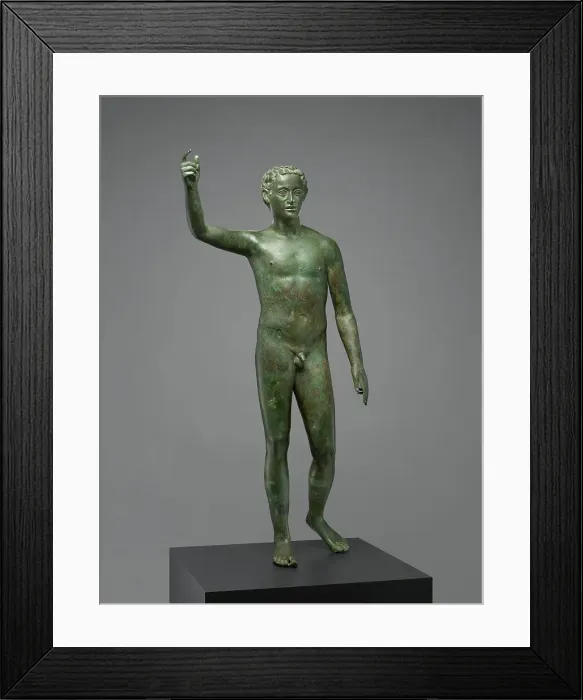 Framed Print : Portrait Statue of a Youth, A.D. 200-300. Creator: Unknown Framed Print : Portrait Statue of a Youth, A.D. 200-300. Creator: Unknown