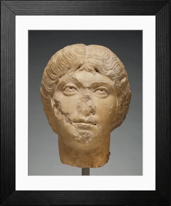 Framed Print : Portrait Head of Faustina Minor, A.D. 180-190. Creator: Unknown Framed Print : Portrait Head of Faustina Minor, A.D. 180-190. Creator: Unknown