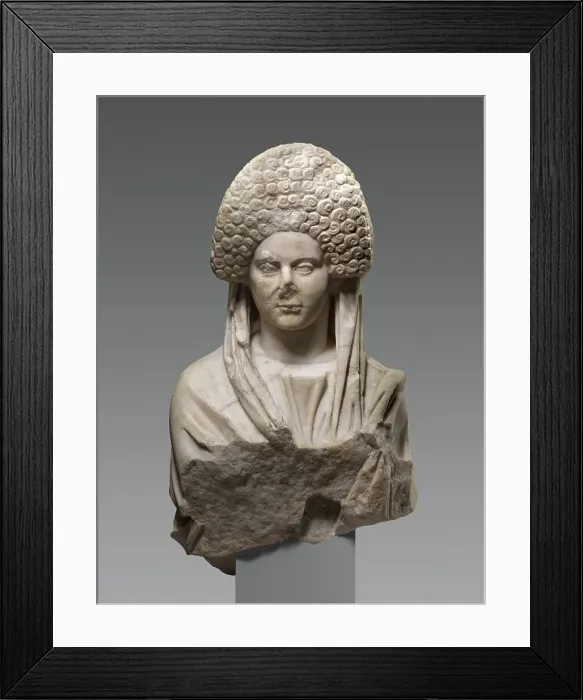 Framed Print : Portrait Statue of a Girl, late 1st century A.D. Creator: Unknown Framed Print : Portrait Statue of a Girl, late 1st century A.D. Creator: Unknown