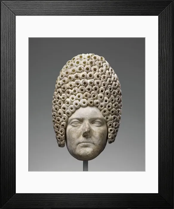 Framed Print : Portrait of a Flavian Lady, A.D. 70-90. Creator: Unknown Framed Print : Portrait of a Flavian Lady, A.D. 70-90. Creator: Unknown