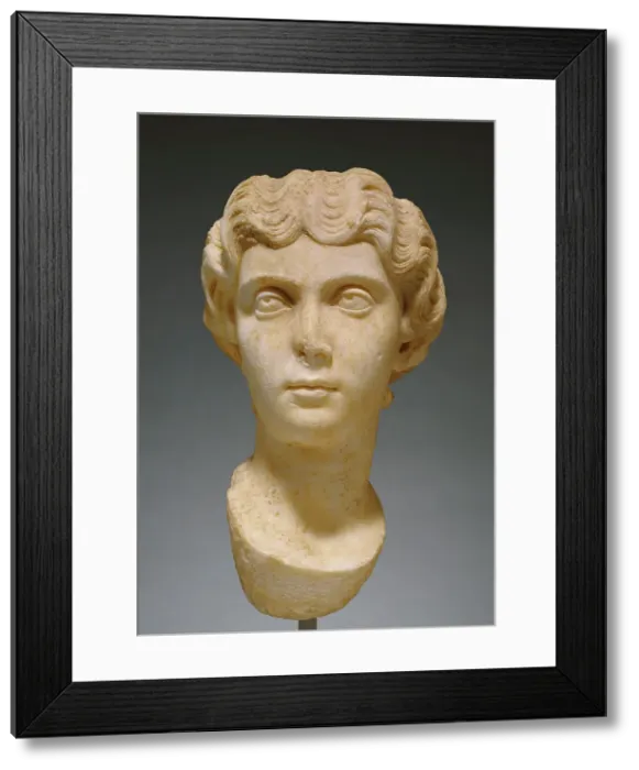 Framed Print : Head of an Antonine Woman (Close to Faustina Minor), mid-2nd century A.D. Creator: Unknown Framed Print : Head of an Antonine Woman (Close to Faustina Minor), mid-2nd century A.D. Creator: Unknown