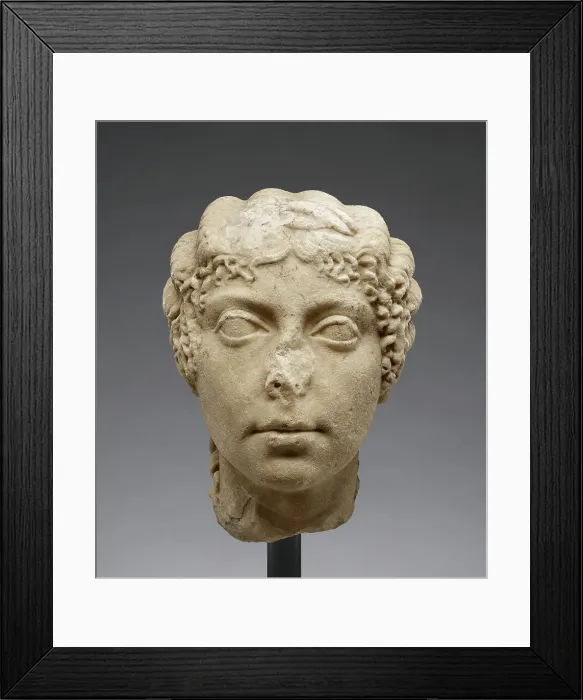 Framed Print : Head of a Woman, about A.D. 50. Creator: Unknown Framed Print : Head of a Woman, about A.D. 50. Creator: Unknown