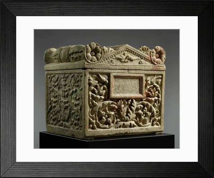 Framed Print : Cinerarium with Lid, about A.D. 20-40. Creator: Unknown