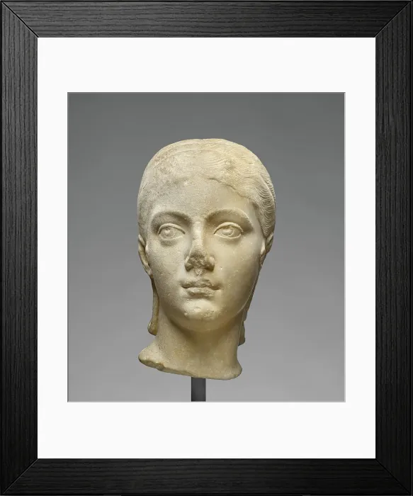 Framed Print : Portrait Head of Plautilla, A.D. 200-205. Creator: Unknown Framed Print : Portrait Head of Plautilla, A.D. 200-205. Creator: Unknown
