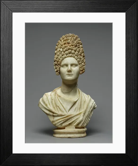 Framed Print : Bust of a Flavian Woman, late 1st century A.D. Creator: Unknown Framed Print : Bust of a Flavian Woman, late 1st century A.D. Creator: Unknown