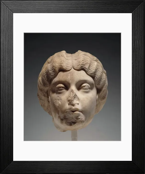 Framed Print : Portrait Head of Faustina the Younger, about A.D. 170. Creator: Unknown Framed Print : Portrait Head of Faustina the Younger, about A.D. 170. Creator: Unknown