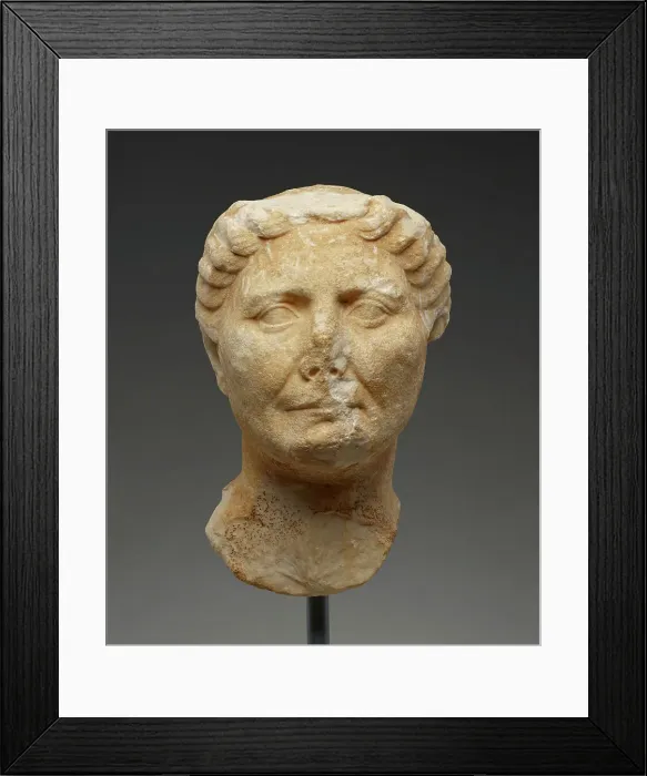 Framed Print : Portrait Head of an Old Woman, 25-1 B.C. Creator: Unknown Framed Print : Portrait Head of an Old Woman, 25-1 B.C. Creator: Unknown