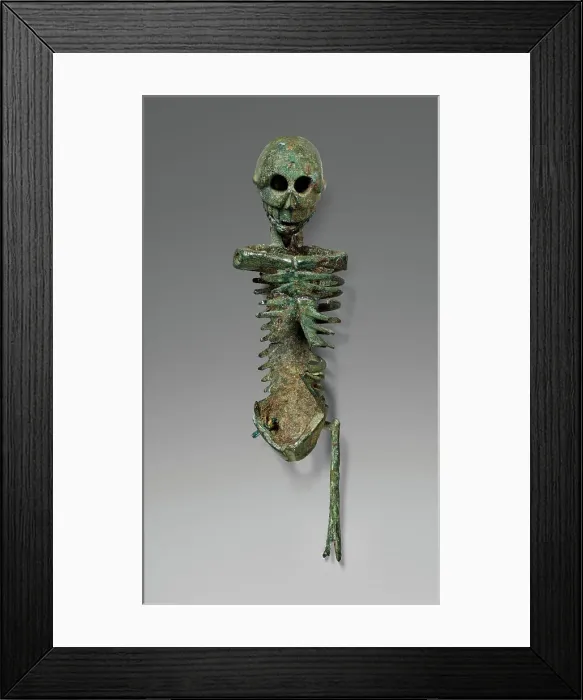 Framed Print : Miniature Skeleton, 25 B.C.-A.D. 100. Creator: Unknown Framed Print : Miniature Skeleton, 25 B.C.-A.D. 100. Creator: Unknown